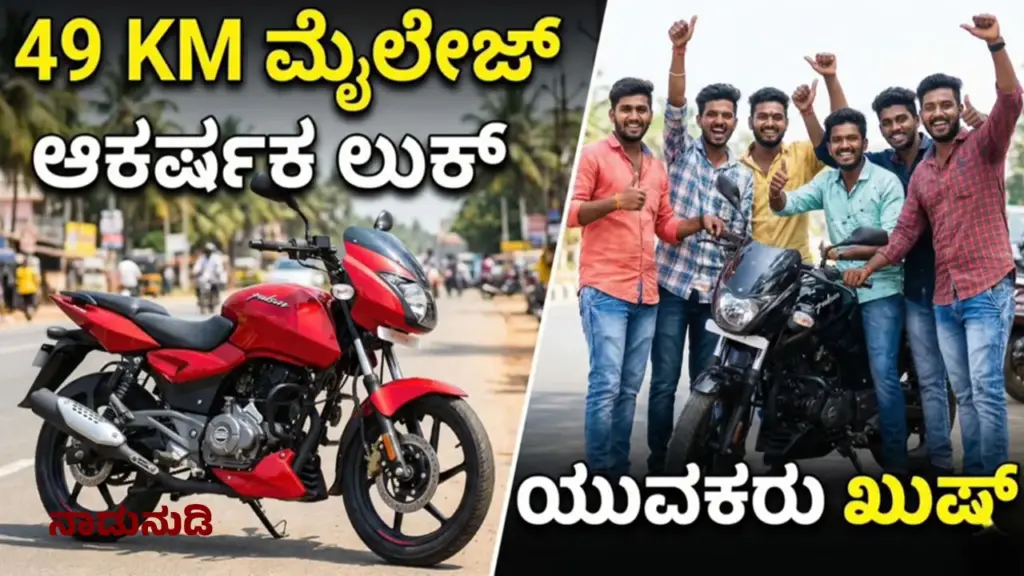 Pulsar 150: 49 Km ಮೈಲೇಜ್ ಜೊತೆಗೆ ಆಕರ್ಷಕ ಲುಕ್, ಹೊಸ ಪಲ್ಸರ್ ಬೈಕಿಗೆ ಯುವಕರು ಫಿದಾ Bajaj Pulsar 150 front view showing wolf-eyed headlamp and modern styling