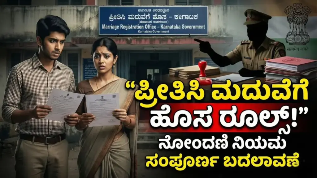 love marriage rules: ಪ್ರೀತಿಸಿ ಮದುವೆಯಾಗುವವರಿಗೆ ಹೊಸ ನಿಯಮ, ಮದುವೆ ನೋಂದಣಿ ನಿಯಮ ಬದಲಾವಣೆ Illustration of new love marriage registration rules in Gujarat
